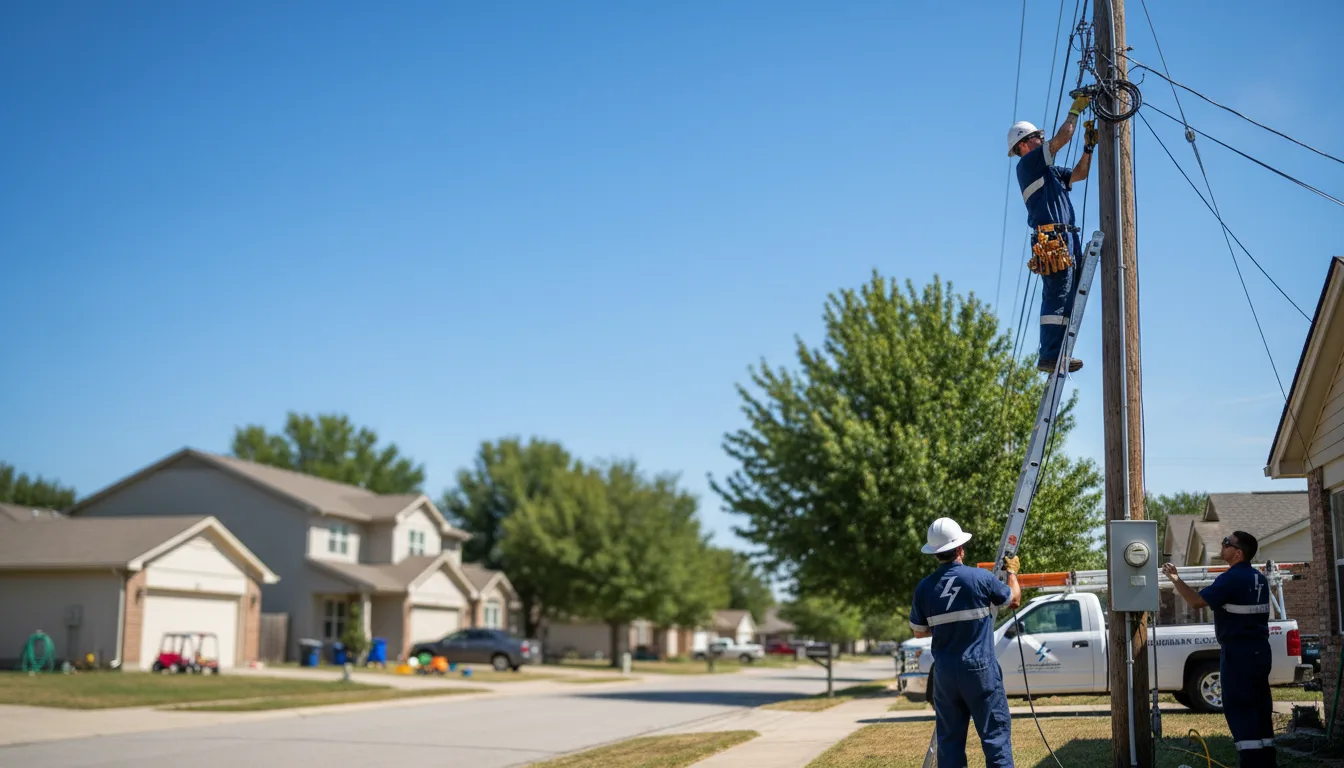 Residential electrician providing installation services in Weston, CT